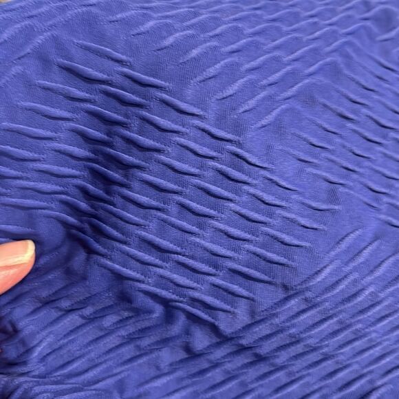 Land’s End Textured tummy control swim skirt bottom with panty purple 10 - Picture 8 of 9